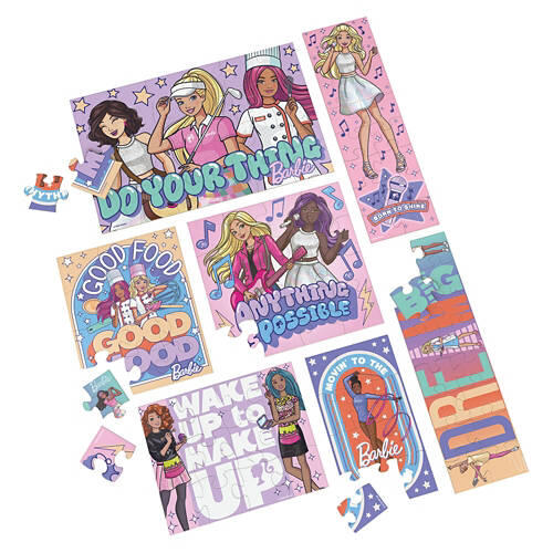 7 Wooden Puzzles Bundles - Barbie
