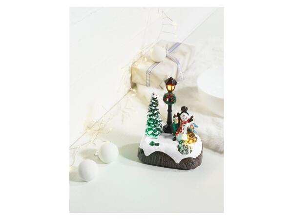 Small christmas scene with LEDs