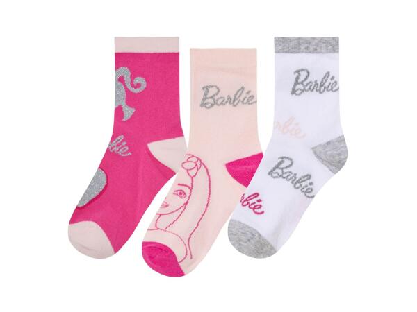Girls' Socks, 3 pairs