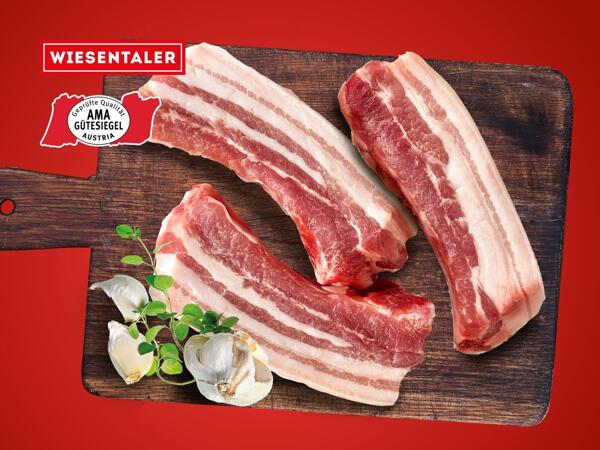 Frische Schweinebauch-Streifen