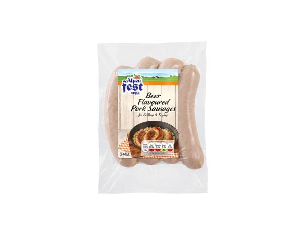 Alpenfest Beer Flavoured Pork Sausages