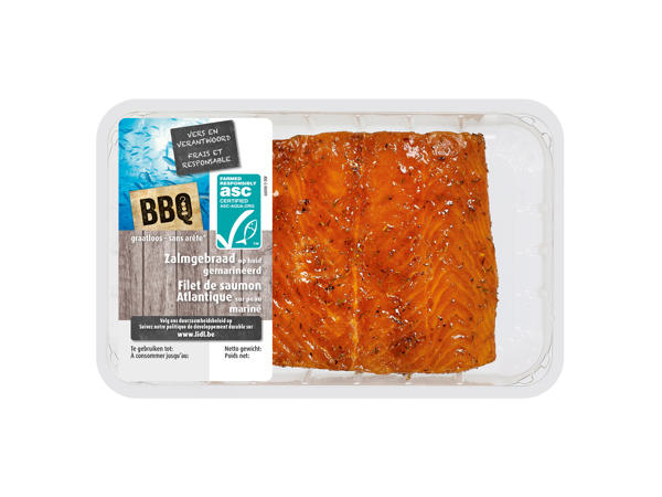 Rôti de saumon mariné BBQ