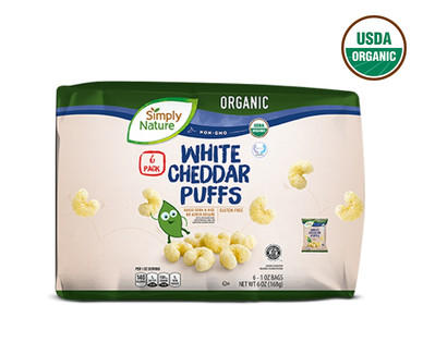 Simply Nature Organic White Cheddar Puff Snack Packs