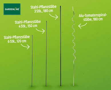 GARDENLINE Tomaten-/Pflanzstäbe-Set