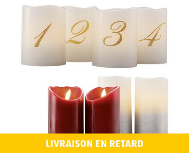 BOUGIES À LED EN CIRE VÉRITABLE