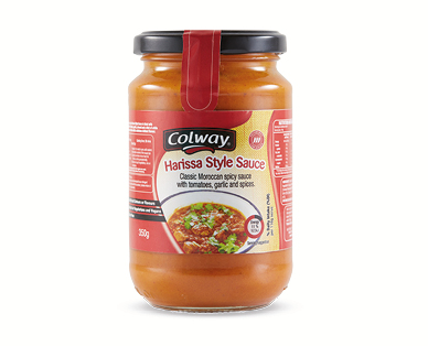 HARISSA STYLE SAUCE OR APRICOT & CORIANDER TAGINE SAUCE 350G
