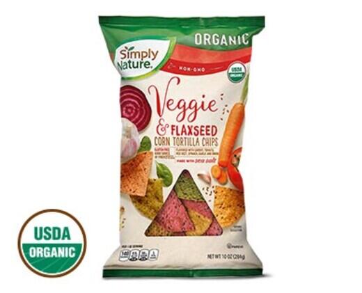 Simply Nature 
 Organic Veggie & Flaxseed Corn Tortilla Chips