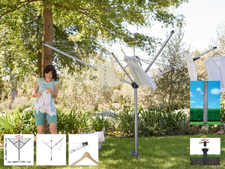 FLORABEST(R) Rotary Clothes Line