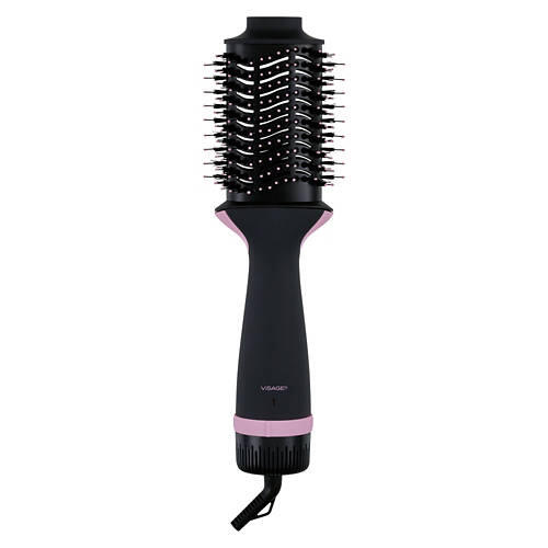 Hot Air Hair Brush, Black/Purple