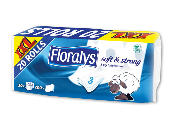 FLORALYS Toiletpapir 3-lags