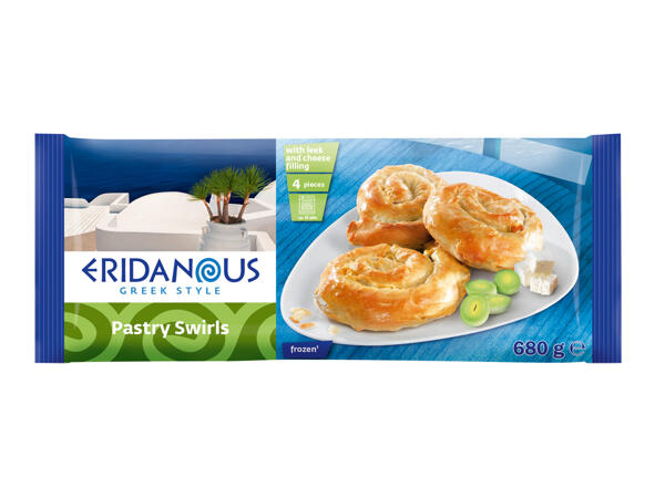 Pastry Swirls with a Leek and Cheese Filling