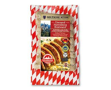 Deutsche Küche 
 Nuremberg or Nuremberg Reduced Fat Bratwurst