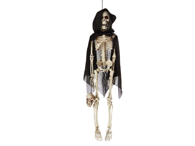 Set 6 Trofei Scheletro Con Teschio Per Decorazioni Halloween, Feste A Tema - 3