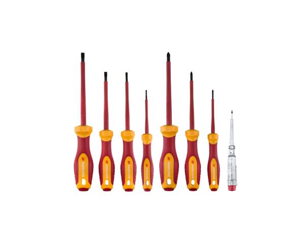 Electrician‘s screwdriver set, 8 pieces