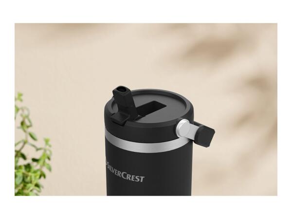 Silvercrest Black Stainless Steel Insulated Mug