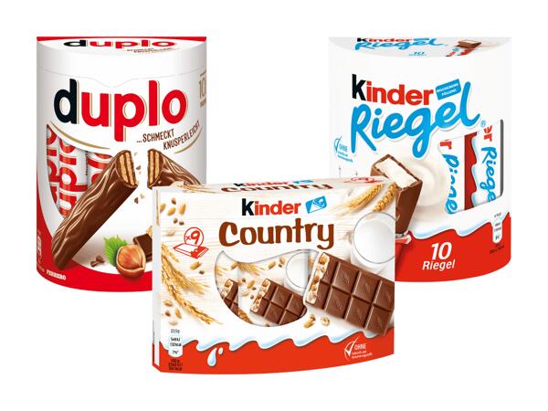 Duplo oder Kinder Riegel, Country