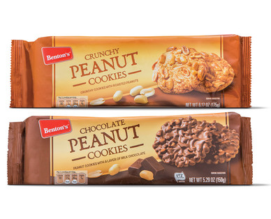 Benton's Crunchy Peanut Or Chocolate Peanut Cookies - Aldi - Us 