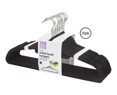 Flocked Coat Hangers 20pk