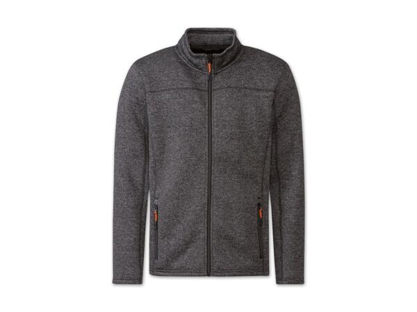 Herren Strick-Fleecejacke