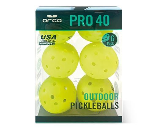 Orca Premium 6pk Outdoor Pickleballs