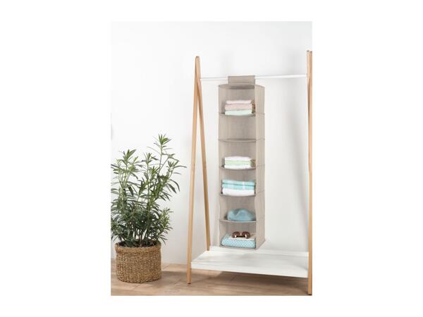 Livarno Home Bedroom Storage Solutions Hanging Organiser - Beige