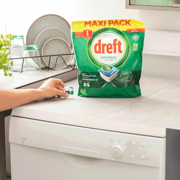 DREFT(R) 				All-in-One-Geschirrspültabs, 76 St.