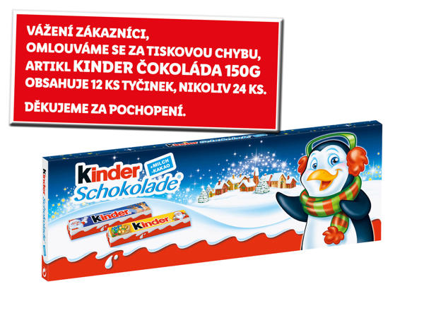 KINDER ČOKOLÁDA
