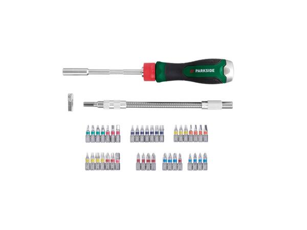 Ratchet Screwdriver & Bit Set, 43 pieces