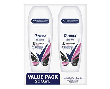 Rexona Antiperspirant Deodorant Roll-on 2 x 50ml