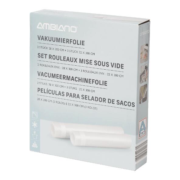AMBIANO(R) Film pour machine à emballer sous vide, 5 pcs