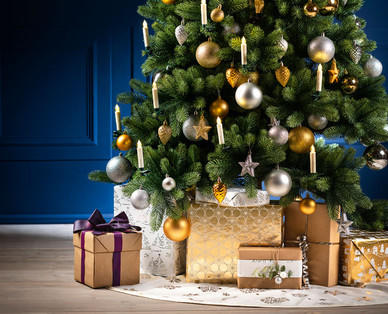 Kunststoff-Christbaumschmuck, 82-teilig