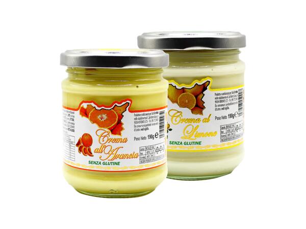 Lemon or orange spread cream