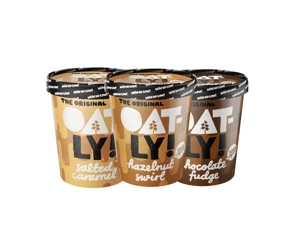 Oatly vegansk glass