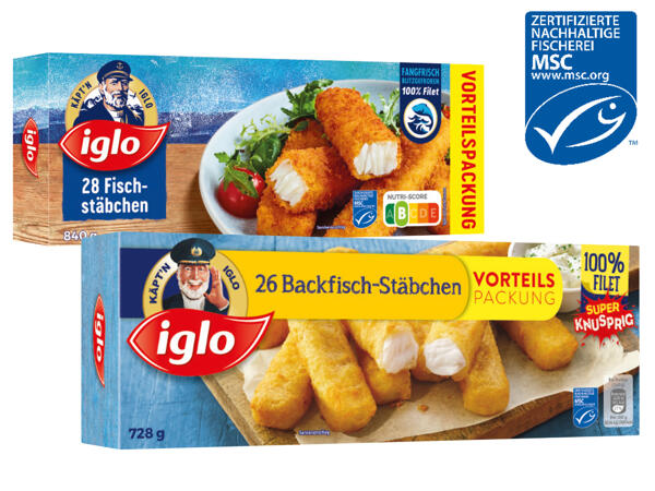 Iglo MSC Fischstäbchen oder Backfischstäbchen