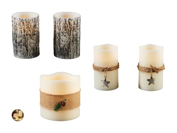 Candela/​candele a LED in vera cera
