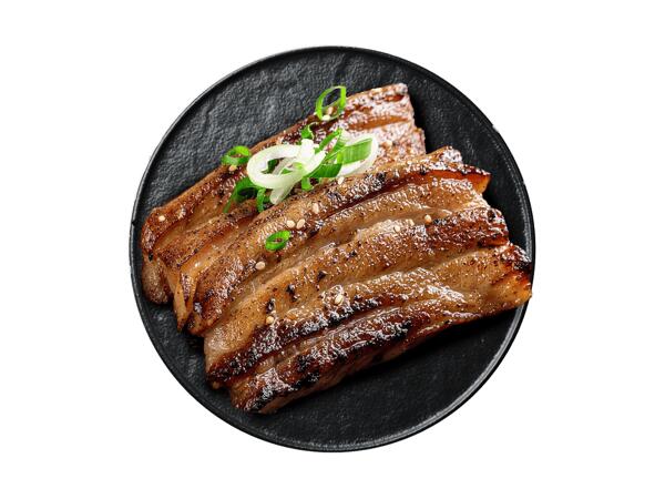 Frische Schweinebauch-Streifen