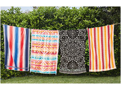 Terry Jacquard Beach Towel