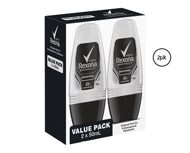 Rexona Antiperspirant Deodorant Roll On 2 x 50ml