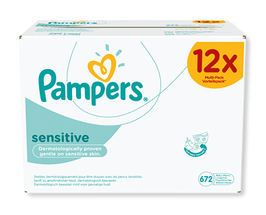 Lingettes humides Sensitive PAMPERS(R)
