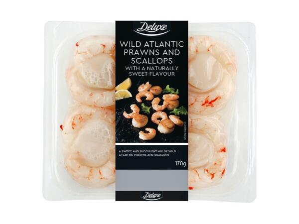 Wild Atlantic Scallops and Prawns