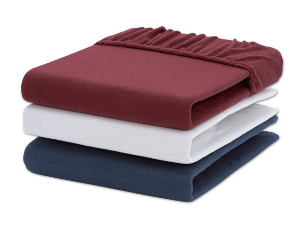 Fleece-Spannleintuch, ca. 90-100 x 200 cm