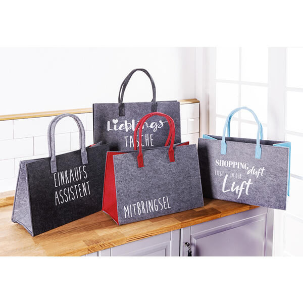 Tasche in Filzoptik