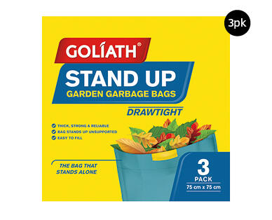 Stand-Up Garden Garbage Bags 3pk