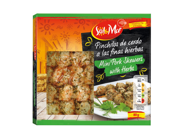 Sol & Mar Mini Pork Skewers