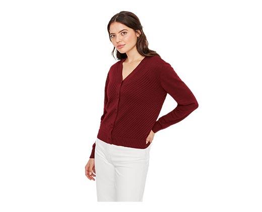 Serra Ladies Pointelle Cardigan