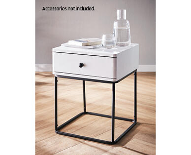 White Bedside Table
