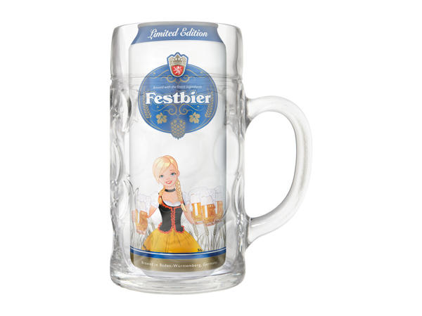Perlenbacher Festbeer with Glass