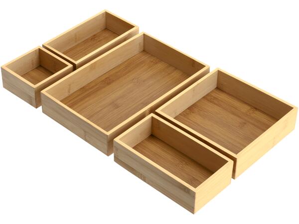 Bamboo Cosmetics Organiser Set