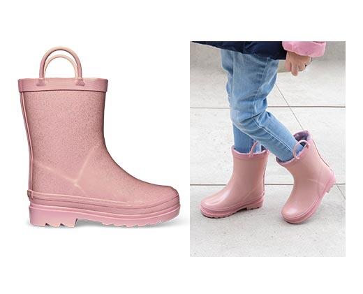 Lily & Dan Toddler or Childrens Warm Lined Rain Boots