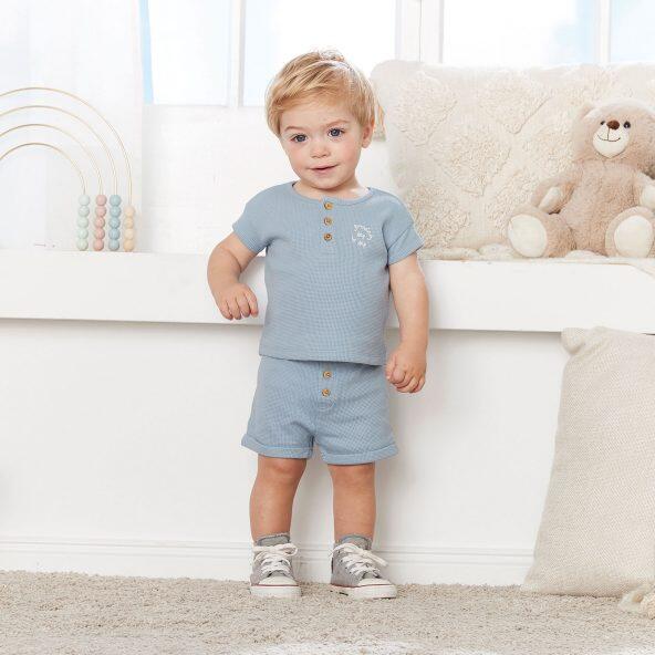 L&D(R) 				Babyset mit Waffelstruktur